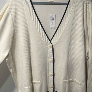 *NWT* Anthropologie Women's Cream Cardigan Sweater